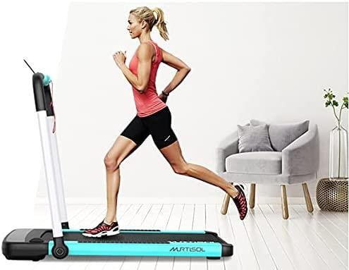 MURTISOL 2 in 1 Folding Treadmill, 2.25HP Under Desk Electric Treadmill