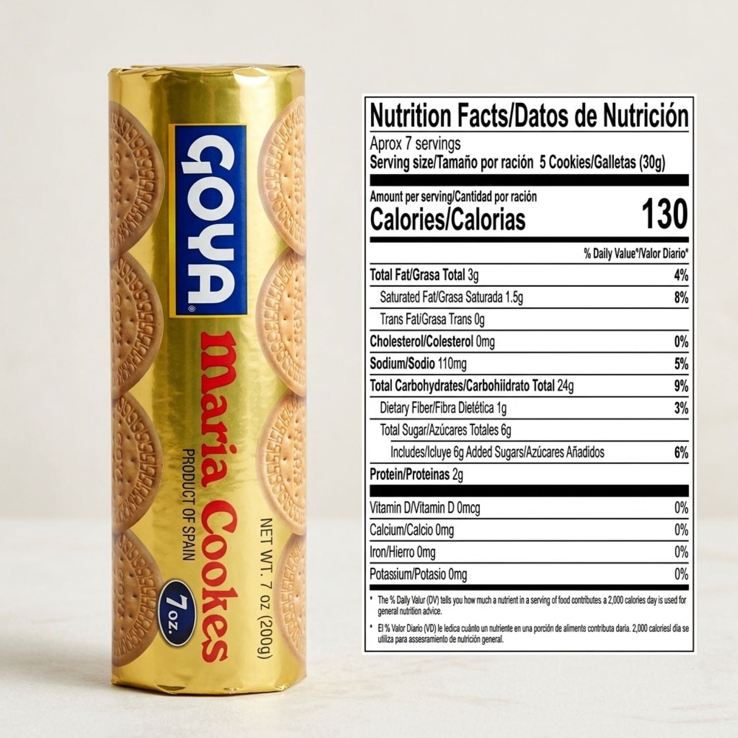 (8 pack) GOYA Maria Cookies 7 oz Pack