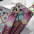 thumbnail image 4 of Compatible avec iPhone 12 Pro max Étui [6.7 Pouces] Étui de Protection Bracelet en Silicone avec Motif Ultra Mince Antichoc Couverture en Gel Doux Bracelet Bu, 4 of 5