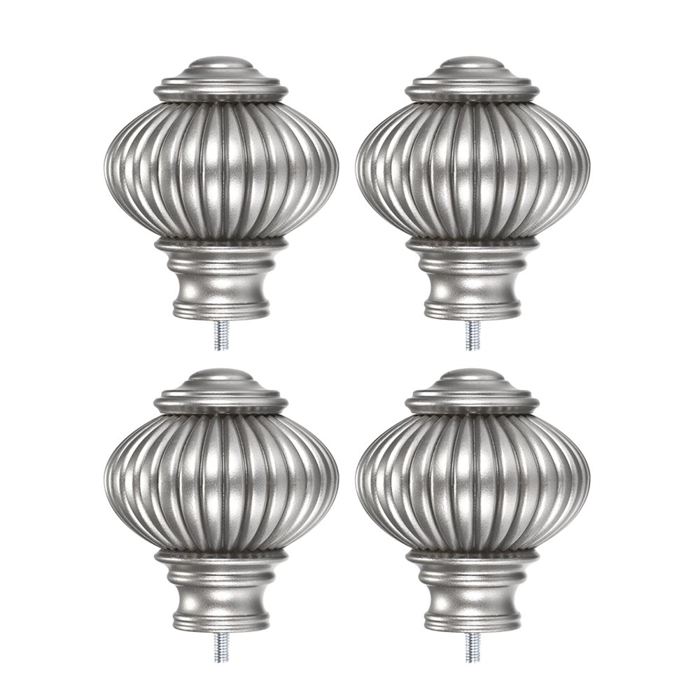 Curtain Rod Finials,Plastic End for 19mm Dia(Max.) Rod,Big Type Design