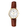 thumbnail image 1 of Reloj Q&q Qyq Q979j104y Casual Cuero Mujer Dama + Estuche Color De La Correa Marrón Oscuro, 1 of 4