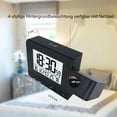 thumbnail image 4 of Infactory Radio Projection Alarm Clock: Projection Radio Alarm Clock, Thermo/Hygrometer, 2 Alarm Times, Usb Charging Port (Alarm Clock With Projection), 4 of 6