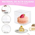 thumbnail image 2 of de Regalo de Plástico 50 Piezas: Paquete Cajas de Plástico para Embalar Dulces Caramelos Macarrones, Cajas Transparentes de Regalo para Fiestas,Bodas, Baby Shower, Navidad 10*10*10, 2 of 7
