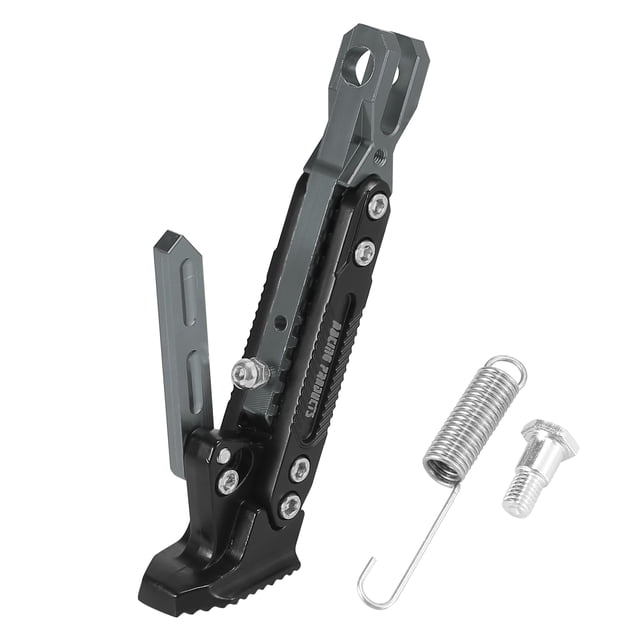 Pata de Cabra lateral para motocicleta Unique Bargains CNC aluminio Aleación Tono de Titanio