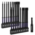 thumbnail image 1 of Impact Hex Head Allen Wrench Drill Bit Set 1/4 Inch Quick Release S2 Alloy Steel 21 Pcs (purple ), 1 of 10