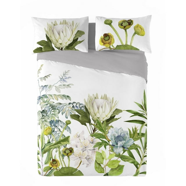 Gouchee Home Siara King 3-Piece Floral Duvet Cover Set – Reversible Cotton Bedding