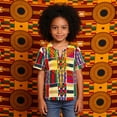 thumbnail image 5 of Glisme Boys Graphic Tees Africa Classic Childrens Dashiki Casual Loose Shirt For Boys Girls Khaki T-Shirt Size 1-2 Years, 5 of 8