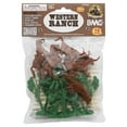 thumbnail image 4 of BMC CTS Rustic Western Ranch - 15pc Plastic Figure Playset Diorama Accessories, 4 of 5