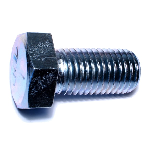 1"-8 x 2" Zinc Plated Grade 5 Steel Coarse Thread Hex Cap Screws CSHS5-786