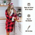 thumbnail image 6 of Grey Buffalo Check Lazy One Ultra-Cozy Bathrobes for Women (S/m), 6 of 7