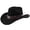 Black, variant on Western Cowboy Hat With Curved Brim For And Outdoor Travel Riding Country Style Gardening Hats for Men Cowboy