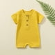 Birdeem Toddler Baby Girls Boys Short Sleeve Solid Color T-Shirt Jumpsuit Romper - image 3 of 4