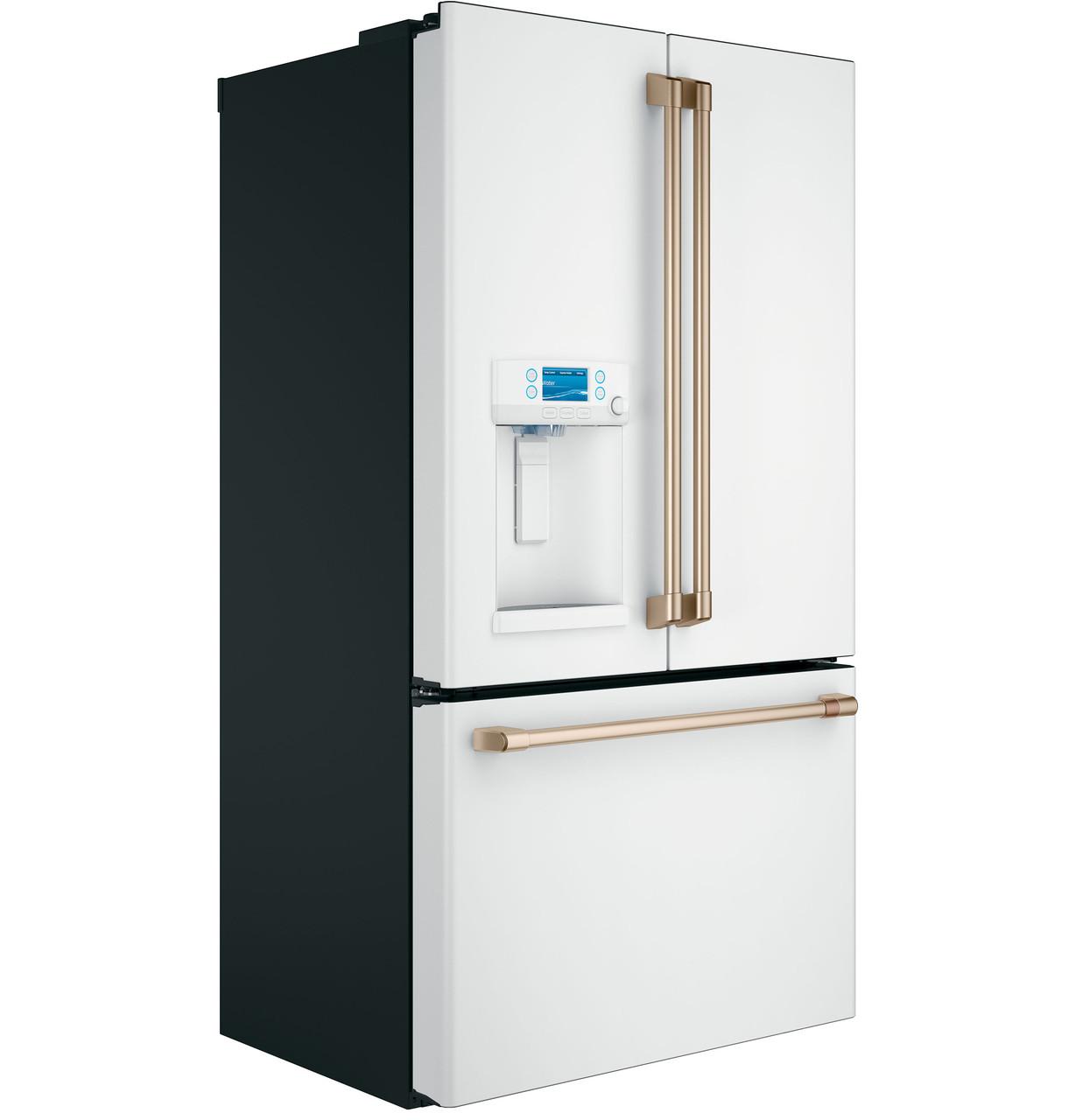 Cafe Cye22tpm 36" Wide 22.2 Cu. Ft. Counter Depth French Door Refrigerator - Matte White / - image 3 of 5