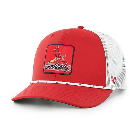Men's '47 Red/White St. Louis Cardinals Scratch Adjustable Trucker Hat