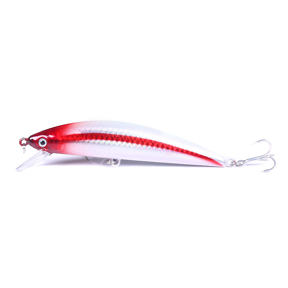 HENGJIA Fishing Lures Large Hard Bait Minnow VIB Lure with Treble Hook Life-Like Swimbait Fishing Bait Popper Crankbait Sinking Lure for Trout Bass Walleye Redfish, 5PCS