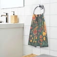 thumbnail image 3 of Yayeee 2 Pack Hand Towels for Bathroom 100% Cotton 16" x 28" Soft Absorbent Kitchen Towel, Forest Mushroom, 3 of 7