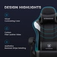 thumbnail image 2 of GTRACING Gaming Chair with Footrest Ergonomic Reclining Office Chair Swivel Rocker, Red, 2 of 8