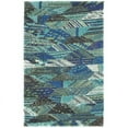 thumbnail image 3 of Contemporary Tazetta Collection Area Rug 6' Round - Blue, 3 of 5