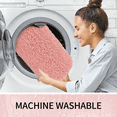 thumbnail image 6 of Wozola Sakura Pink Bathroom Rugs Mat, Soft Absorbent Microfiber Bath Rugs, Non Slip, Machine Washable Bath Mats for Bathroom Floor, Tub and Shower, Home Decor Accessories, 24" × 47", 6 of 7