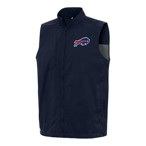 Men's Antigua Navy Buffalo Bills Brisk Full-Zip Vest