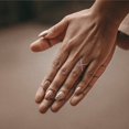 thumbnail image 5 of 0.245 ctw Statement Anniversary Ring for Women | Round Cut Natural Amethyst | Hyperallergenic Solid 14K Rose Gold, 5 of 5