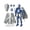 Blue, variant on 3D Printed T13 Action Figure Set,Dummy 13 Set,3D Printed Robot 13 Action Figure,Lucky 13 Set,Titan 13 Robot Action Figure,for Collectors Desktop Decorations,Gift for Fans White