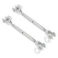 thumbnail image 1 of Grigging Jaw Turnbuckle, 2pcs M8 Thread Inox Rigging Turnbuckle Inox Jaw Turnbuckle Next-Gen Design, 1 of 8