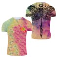 thumbnail image 1 of New Creative Design Dragonfly graphic t shirts Summer Fashion Interesting Personality Printing Round Neck Short Sleeve Tees Tops, 1 of 5