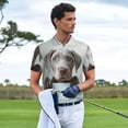 thumbnail image 3 of Gukieu Adorable Puppy Portrait Print Men's Quick-drying POLO Shirt, Button-down Summer T-shirt, Suitable for Work and Outdoor Activities-Small, 3 of 6