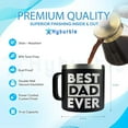 thumbnail image 4 of Best Dad Ever Coffee Black Mug/Tumbler 14oz Gift For Dad, Gifts For Dad From Daughter, Son, Kids - Fathers Day - Birthday Gift Ideas For Daddy - Christmas Gifts For Father, 4 of 10