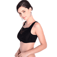 thumbnail image 4 of BIMEI Mastectomy Bra with Pockets for Breast Prosthesis Women's Full Coverage Wirefree Everyday Bra 8418,Black, 42C, 4 of 9