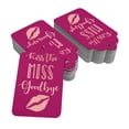 thumbnail image 2 of Inkdotpot Rose Gold Foil Paper Hang Tags Kiss The Miss Goodbye Bridal Shower Favor Tags 100 Pack, 2 of 6