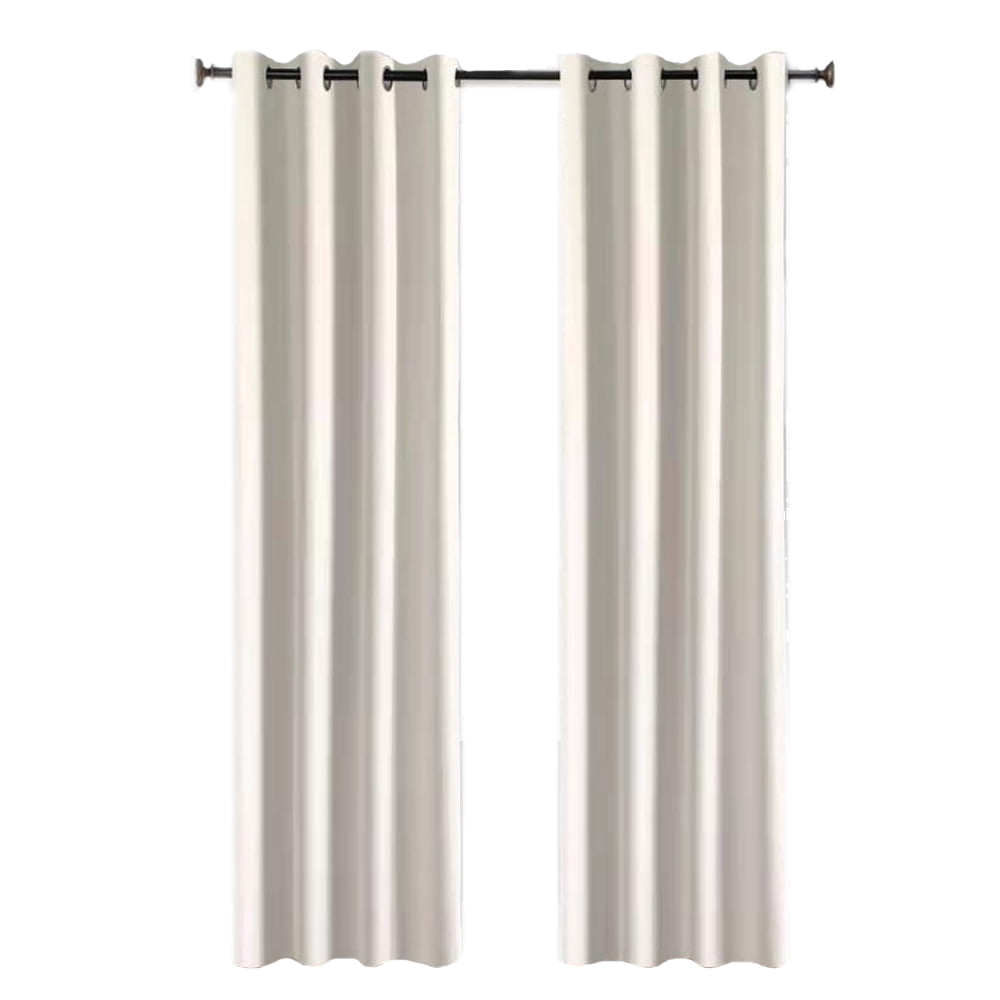 Better Homes & Gardens Solid Herringbone Blackout Curtain Panel, 1 Panel, Off-White, 50" W x 95” L