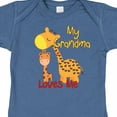 thumbnail image 4 of Inktastic My Grandma Loves Me Giraffe Boys or Girls Baby Bodysuit, 4 of 5