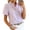 Purple, variant on VJGBEGW Women Striped Blouses Spring Summer Ruffle Collar Puff Sleeve Button Down Shirts Business Casual Tops Green L