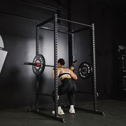 Titan Fitness T-2 Series Short 71 Black Power Rack, 850 LB Rackable Capacity
