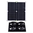 thumbnail image 1 of GROWTH TANK Indoor Solar Panel Fan Kit , Panel Module Quiet Mounted Pet Four Exhaust Fan for, 1 of 8