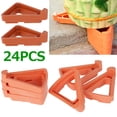 thumbnail image 3 of Pies Para Macetas De Flores/Plantas, 24 Piezas Elevadores De Macetas Invisibles Soporte Triangular Elevadores De Macetas Invisibles Para Plantas De Jard铆n De Interior Y Exterior, Transpirabilidad Y P, 3 of 7