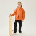 thumbnail image 4 of Ltctricy Children's Zip up Hoodies Boys Girls Long Sleeve Hooded Sweatshirts Casual Fashion Jackets with Pockets(Orange,7-8 years), 4 of 7