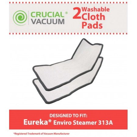 2 Eureka Enviro Floor Steamer Cloth Pads Part 60978 60980