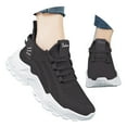 thumbnail image 3 of ibiyuan Armadillo Shoes for Women Casual Sneakers for Women Hands Free Arch Support Wide Toe Walking Shoes for Women Cushion Non- Mesh Road Running Shoes Tennis Shoes Comfortable Go Walk Shoes, 3 of 7