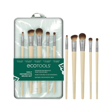 EcoTools Daily Defined Eye Makeup Brush Kit, 6 Piece Set