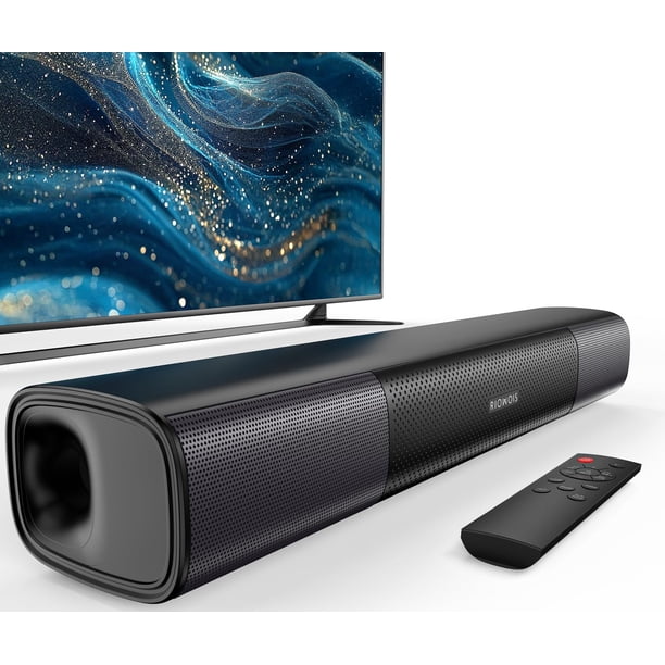 Barra de sonido RIOWOIS para Smart TV Bluetooth Bass Boost de 17 pulgadas