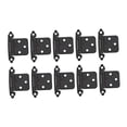 thumbnail image 4 of simhoa 10 Pieces Cabinet Door Hinges Cold Rolled Steel Furniture Hardware Accessory Black, 4 of 8