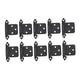 thumbnail image 4 of Bisagras de puerta de gabinete, bisagra de cierre automático semioculta, fácil de instalar, repuesto, accesorios de Hardware de puerta versátiles, 10 Negro, 4 of 8