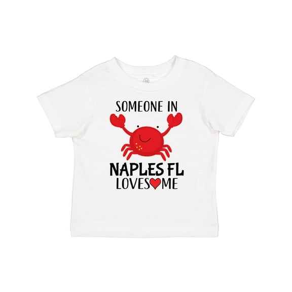 Inktastic Someone in Naples Florida Loves Me Boys or Girls Toddler T-Shirt