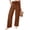 Coffee -BB31, variant on Dwellite Wide Leg Pants for Women Summer Cotton Linen Palazzo Drawstring Elastic Waist Beach Trousers with Pockets Khaki L