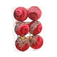 thumbnail image 2 of Adornos de Bolas de Navidad Perfecl 6x Rojo 8cm, 2 of 8