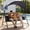 Navy Blue, variant on LQLI Outdoor Porch Swing with Canopy and Stand for Backyard,3 Seat Patio Swings with Side Storage Pocket for Adults, Heavy-Duty, Water Repellent, Garden,Deck and Poolside