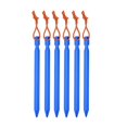 thumbnail image 2 of 6x Piquets de Tente Légers en Alliage d'Aluminium, Chevilles pour Camping, Randonnée, Backpacking Bleu, 2 of 6